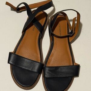 Lucky Brand Black and Tan Women's Sandals size 9M
